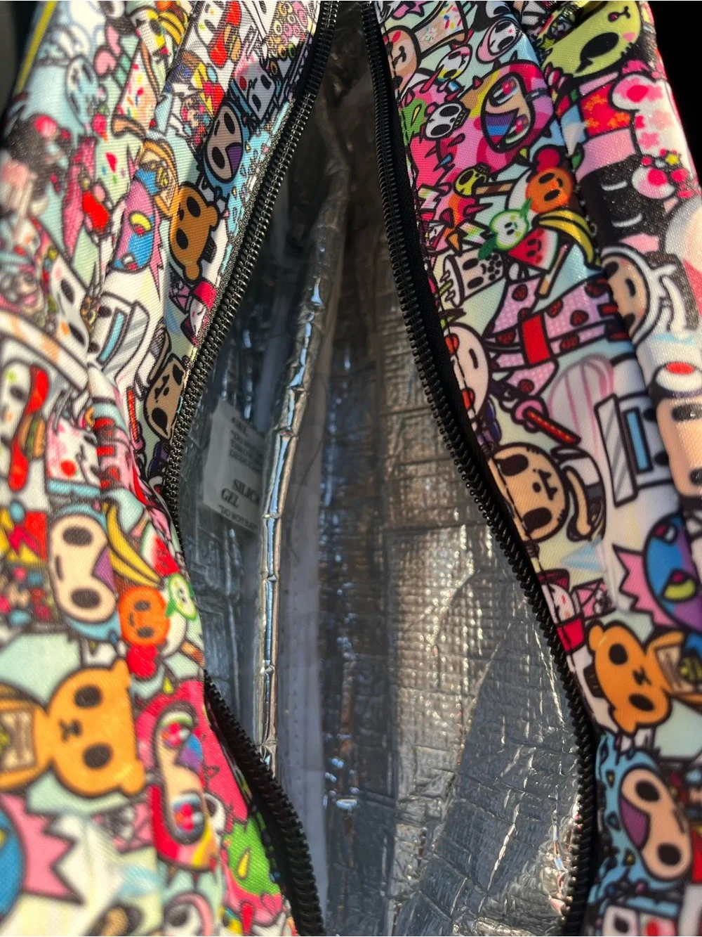 Tokodoki Multicolor Kawaii Character Print Lunch Tote Bag - Picture 3 of 6